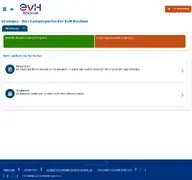 Kleine Seitenvorschau von ecampus.evh-bochum.de