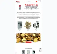 Kleine Seitenvorschau von muenzer24.de