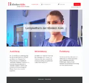Kleine Seitenvorschau von e-learning.kliniken-koeln.de