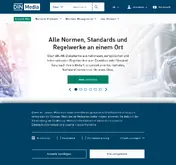 Kleine Seitenvorschau von dinmedia.de
