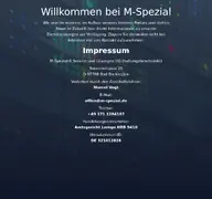 Kleine Seitenvorschau von m-spezial.de