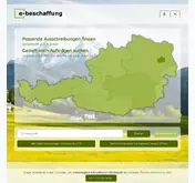 Kleine Seitenvorschau von e-beschaffung.at