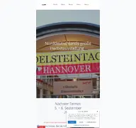 Kleine Seitenvorschau von edelsteintage-hannover.de