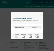 Kleine Seitenvorschau von energinet.dk