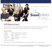 Kleine Seitenvorschau von saad-hno.de