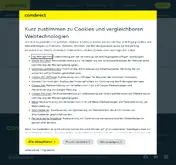 Kleine Seitenvorschau von comdirect.kontowechselservice.de