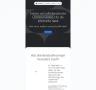 Kleine Seitenvorschau von bundesmessenger.de