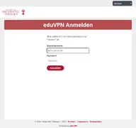 Kleine Seitenvorschau von eduvpn.zdv.uni-tuebingen.de