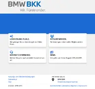 Kleine Seitenvorschau von online.bmwbkk.de