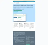 Kleine Seitenvorschau von pythonanywhere.com