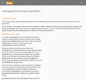 Kleine Seitenvorschau von online.daka-darlehensantrag.de