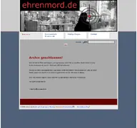 Kleine Seitenvorschau von ehrenmord.de