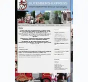 Kleine Seitenvorschau von gutenberg-express.de
