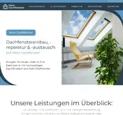 Kleine Seitenvorschau von main-dachfenster.de