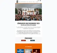 Kleine Seitenvorschau von lueneburger-kultursommer.de