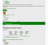 Kleine Seitenvorschau von onlinetermine.amt-schwarzenbek-land.de
