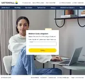 Kleine Seitenvorschau von online.vattenfall.de