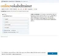 Kleine Seitenvorschau von onlinevokabeltrainer.de