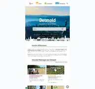 Kleine Seitenvorschau von detmold.de