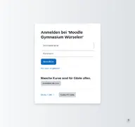 Kleine Seitenvorschau von gymwue.lms4schools.de