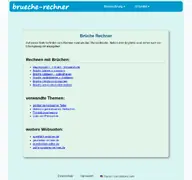 Kleine Seitenvorschau von brueche-rechner.de