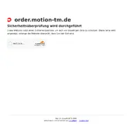 Kleine Seitenvorschau von order.motion-tm.de
