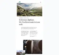 Kleine Seitenvorschau von schweizeralpkaese.ch