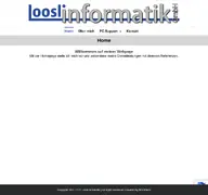 Kleine Seitenvorschau von loosli-informatik.ch
