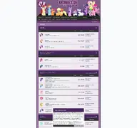 Kleine Seitenvorschau von bronies.de
