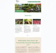 Kleine Seitenvorschau von vereinhagenbeck.de