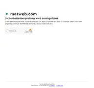 Kleine Seitenvorschau von matweb.com