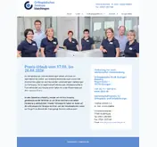 Kleine Seitenvorschau von ortho-maichingen.de
