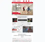 Kleine Seitenvorschau von medandsports.de