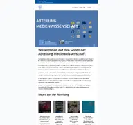 Kleine Seitenvorschau von medienwissenschaft.uni-bonn.de