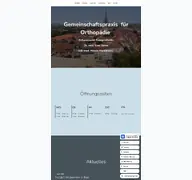 Kleine Seitenvorschau von orthopraxis-mhl.de