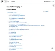 Kleine Seitenvorschau von moodle.hmt-leipzig.de