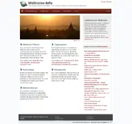 Kleine Seitenvorschau von weltreise-info.de