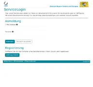 Kleine Seitenvorschau von login.bayern.de