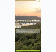 Kleine Seitenvorschau von nuernberger-land.de