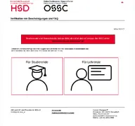 Kleine Seitenvorschau von ossc.hs-duesseldorf.de