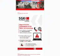 Kleine Seitenvorschau von sgk-brandenburg.de