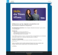 Kleine Seitenvorschau von e-learning.taw.de