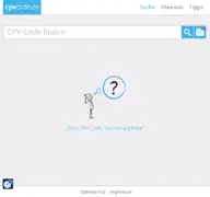 Kleine Seitenvorschau von cpvcode.de