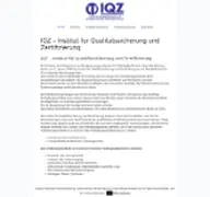 Kleine Seitenvorschau von ot-iqz.de