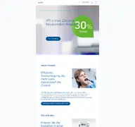 Kleine Seitenvorschau von ivoclar.com