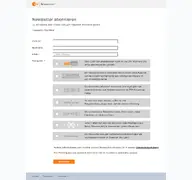 Kleine Seitenvorschau von newsletter.zdf.de