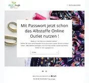 Kleine Seitenvorschau von outlet.albstoffe.de