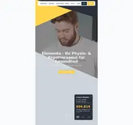 Kleine Seitenvorschau von elementa-therapie.de