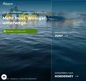 Kleine Seitenvorschau von inselexpress.de