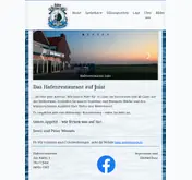 Kleine Seitenvorschau von hafenrestaurant-juist.de